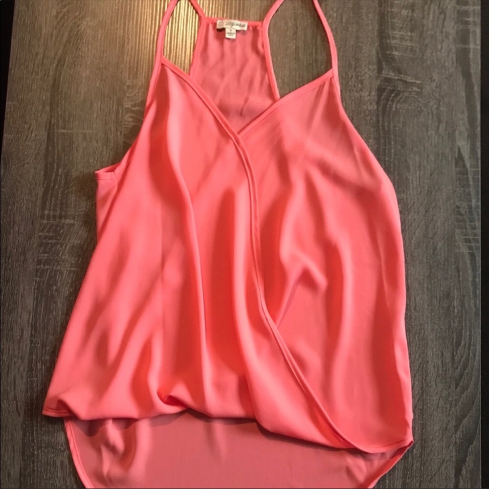 Coral tank top
